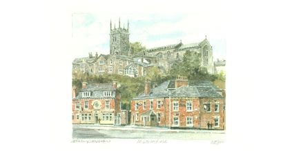 Print of Macclesfield in Cheshire
